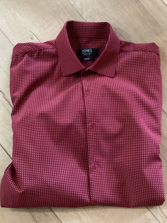 Jones New York Other - Jones New York Men's Wine Red Microdot Dress Shirt